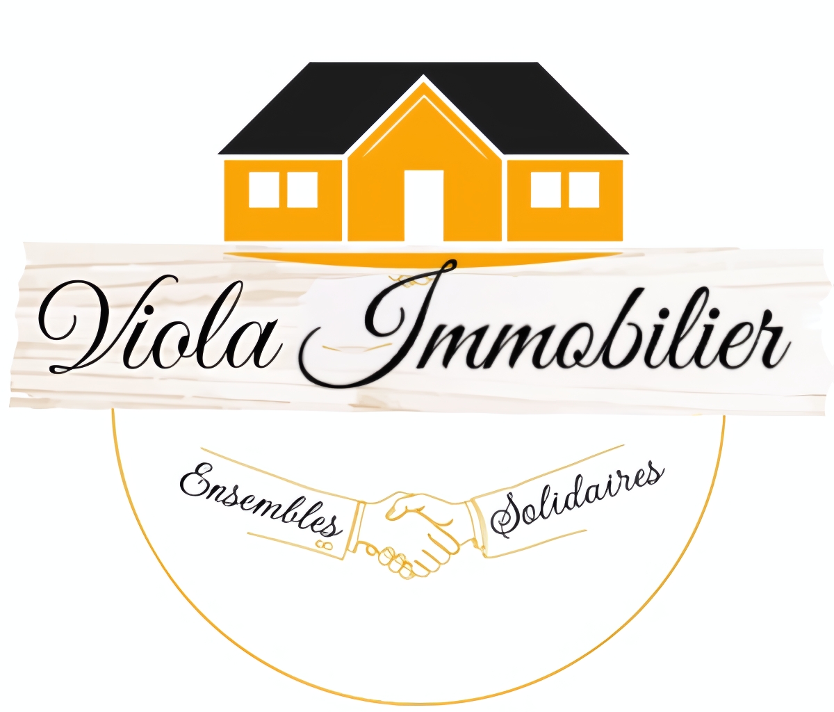 Logo partenariat-immobilier-et-financier Viola Immobilier, maison jaune solidaire à Carcassonne